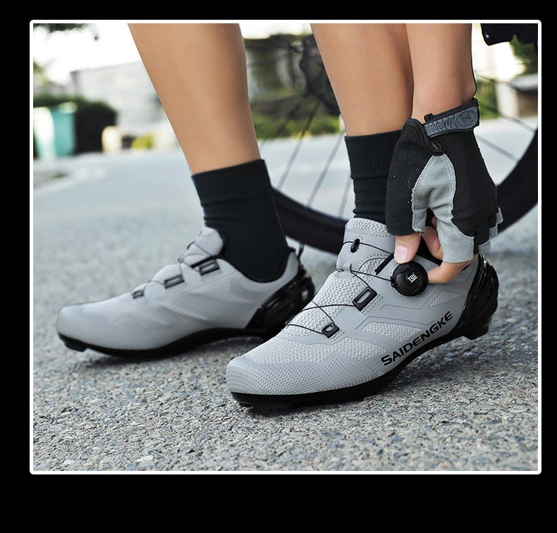Unisex New Cycling Shoes Professional Lightweight Luxyry Original Road Rubber MTB Racing Bicycle Fashion Bike Street Sports