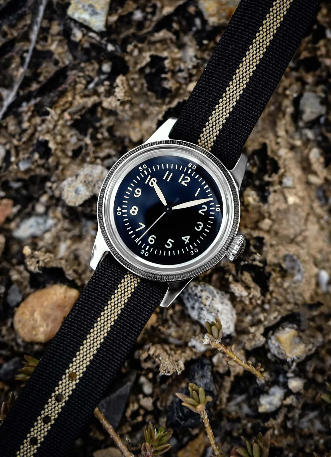 RDUNAE RA05 Vintage Military Watch 2035 Movement Quartz K1 Mineral Glass Crystal Stainless Steel Luminous Waterproof Men Watches