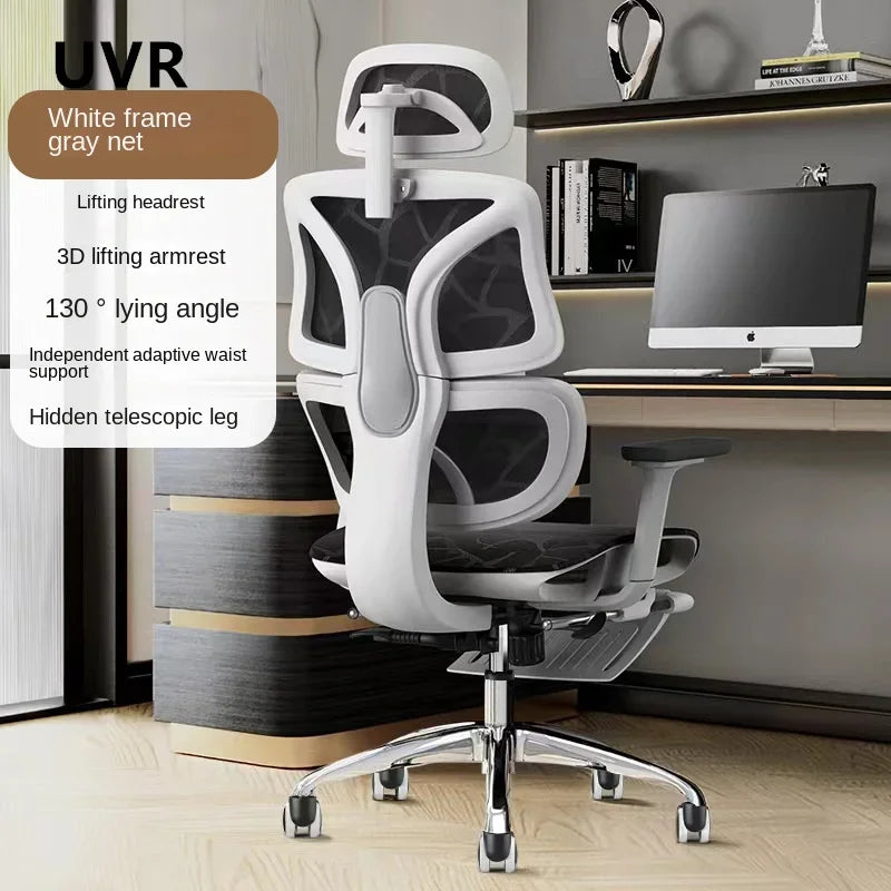 UVR Ergonomic Gaming Chair Office Chair with Reclining Backrest, Adjustable Lift Swivel Computer Gaming Chair with Armrests and Mesh Design