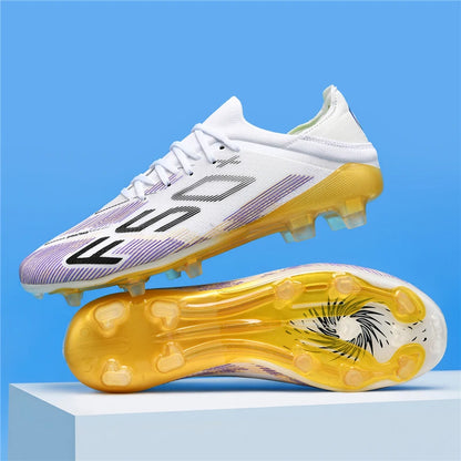 New Men Soccer Shoes High-quality Cleats Football Boots Sneakers Hot-selling Indoor Futsal Non-Slip Match Grass High-top Outdoor