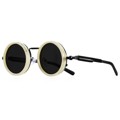 CRIXALIS Polarized Round Sunglasses ND9 Adjustable Dimming Men Women Retro Punk Men's Fishing Eyeglasses Outdoor Shades UV400