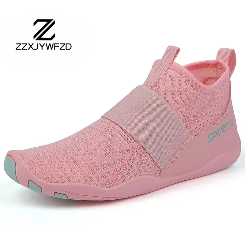 Outdoorové sportovní brodicí tenisky na turistiku, unisex plavecké boty do vody, vysoké barefoot aqua boty na pláž, fitness, potápění a surfování, sandály