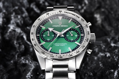 2026 New PAGANI DESIGN Retro Mens Watches Moon Quartz Watch For Men Speed Sports Chronograph AR Sapphire VK64 Clock Reloj Hombre