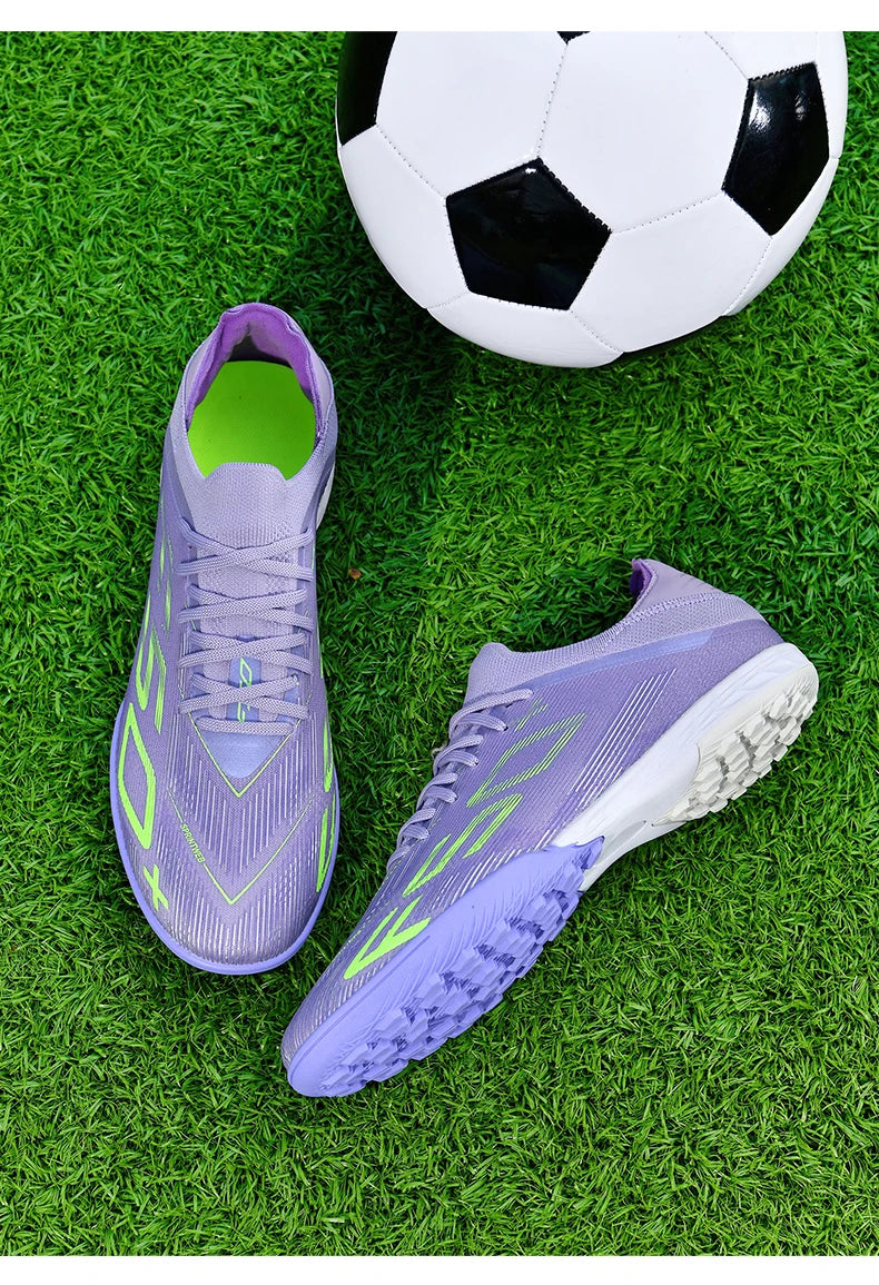 New Men Soccer Shoes High-quality Cleats Football Boots Sneakers Hot-selling Indoor Futsal Non-Slip Match Grass High-top Outdoor