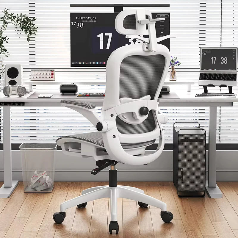 UVR Gaming Computer Chair Ergonomic Office Chair with Reclining Backrest, Adjustable Height Swivel Mesh Executive Chair with Armrests