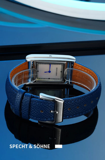 2025 New Specht & Söhne Double Face Square Watch For Men Sports Watches Overturn Stainless Steel Sapphire Crystal 50M Waterproof