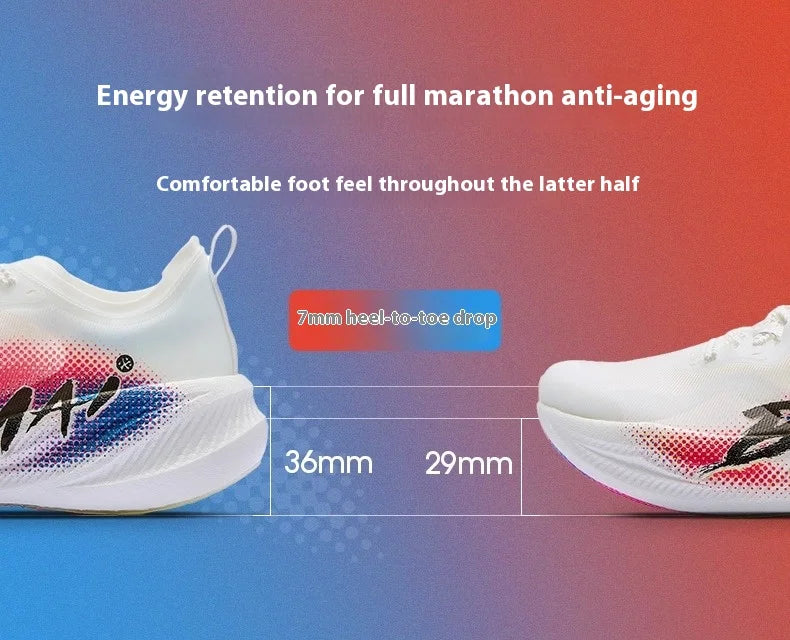 BMAI 21km Marathon Carbon Plate Running Shoes for Men Luxury Man Trainers Cushion Casual Sneakers Breathable Men's Sports Shoe