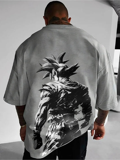 2026 New Summer Dragon Ball 40th Anniversary Son Goku 100%Cotton Anime Printed T-shirt Extra Size Casual Streetwear Unisex Y2k