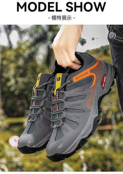 New Outdoor Men's Shoes Men's Anti Slip mountaineering Shoes Travel Hiking Adventure Footwear Fashionable Casual Sneaker