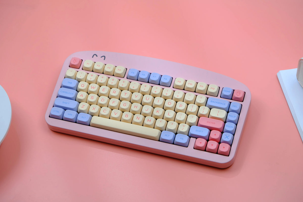 141 keys Marshmallow KOA Keycap PBT DYE Sublimation MOA Keycaps ISO 7U Japanese Korean Russian Key Caps For Mechanical Keyboard