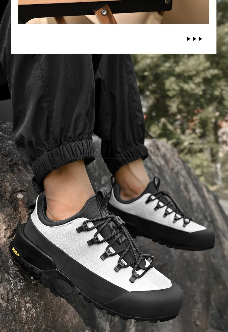 2025 New Hiking Shoes Non-Slip Grip Men's Spring Fall Outdoor Casual Sports Shoes Breathable Comfortable Durable Leisure Sneakers