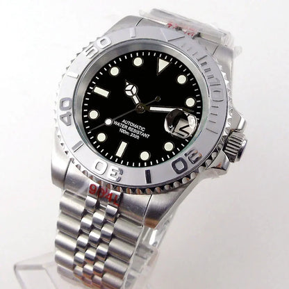 Miyota 8215 PT5000 Stainless Steel 40mm Dive Automatic Men Watch Sapphire Crystal Rotating Bezel Luminous Mechanical Wristwatch