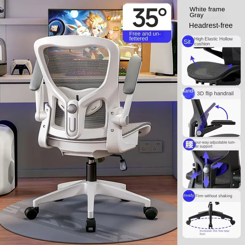 UVR Mesh Ergonomic Office Chair Adjustable Swivel Computer Chair with Armrests, Comfortable Executive Gaming Chair, Lift Recliner Desk Chair