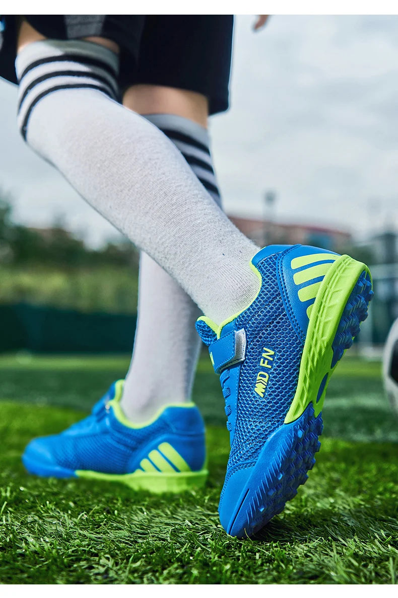 Personality Stylish And Comfortable Boys Girls Training Game Sneakers Indoor Outdoor Lawn Youth Student Soccer Shoes 29-39#