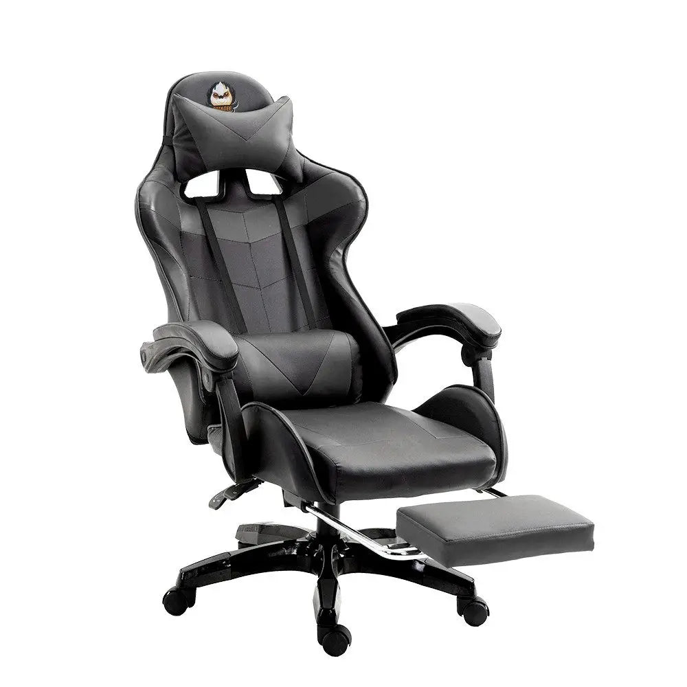 Gaming Chair Ergonomic Cat Ear Gaming Chair with Adjustable Armrests, Reclining Office Chair, Height Adjustable Computer Chair with Pillows