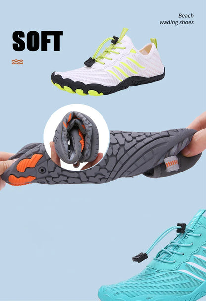 Men Women Water Shoes Aqua Shoes Drainage Beach Sports Swim Sandals Quick Dry Boating Barefoot Diving Fishing Surfing Sneakers