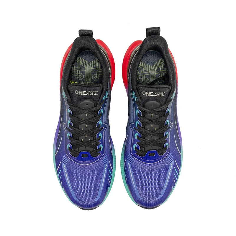 ONEMIX New Cushioning Running Shoes For Men Suitable Heavy Runners Lace Up Sports Women Non-slip Outdoor Athletic Male Sneakers