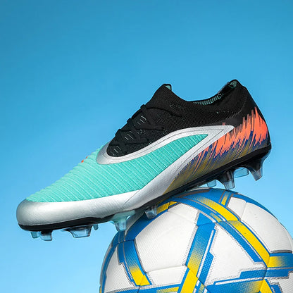 New Men Football Boots Shoes Soccer Match Training Soccer Shoes Non-Slip Cleats Long Spikes FG Ultralight Outdoor Drop Shipping