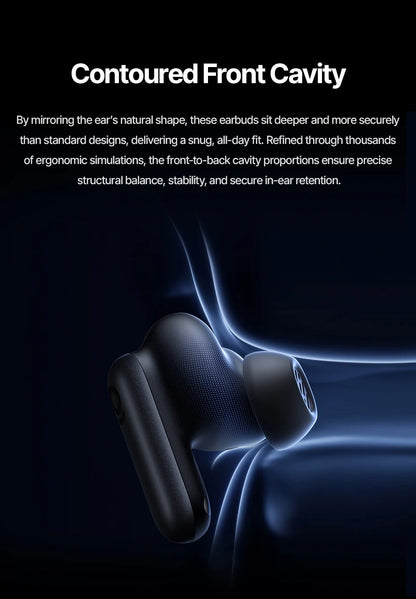 Baseus Inspire XP1 Wireless Bluetooth 6.1 ANC Earbuds – -50dB Adaptive Noise Cancelling, Dolby Audio, 6 Mic ENC, Sound by Bose Premium TWS Earphones