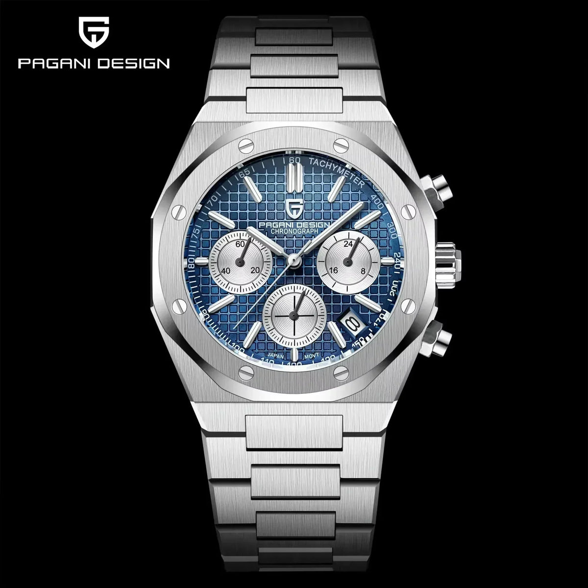 Pagani Design 2026 New Vk63 Fashionable Men V2 Quartz Chronograph Luxury Sapphire Stainless Steel Waterproof Sport 20Bar Luminou