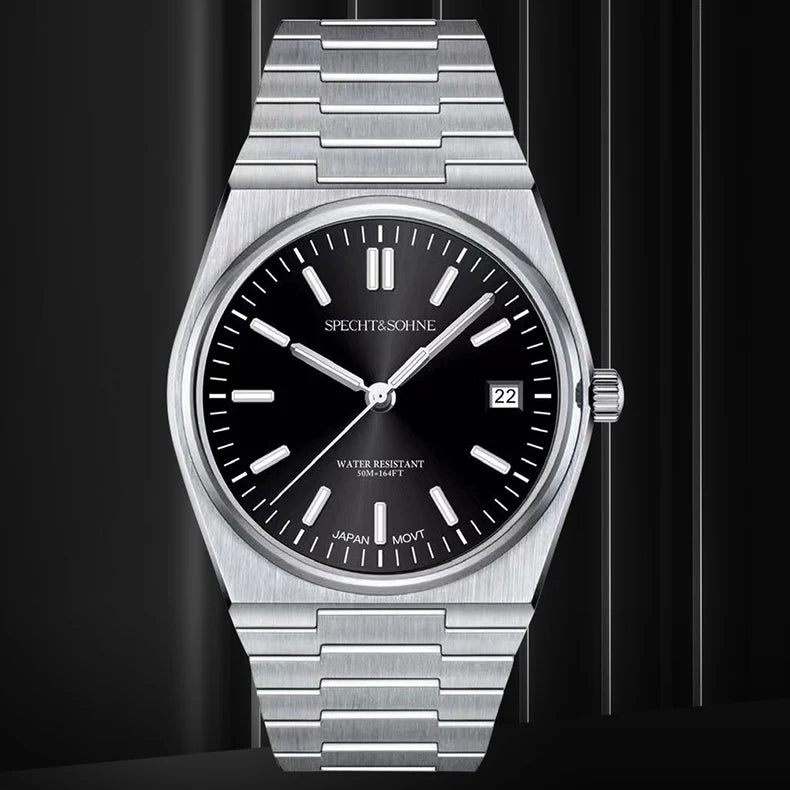 2025 New Arrivals Specht&Sohne Mens Watches Stainless Steel Sapphire Classic Quartz Men Watch Relogio Masculino 100M Waterproof