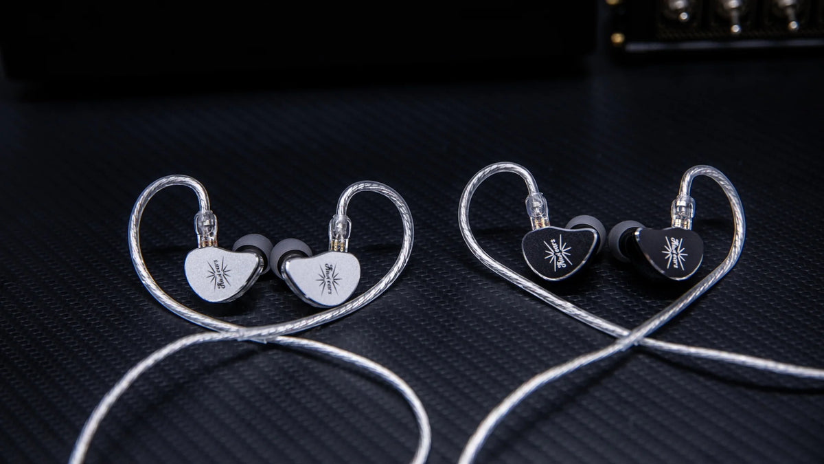 Kiwi Ears Belle 10mm DLC Dynamic Driver In-Ear Monitor HiFi Wired Earbuds with Silver-Plated Cable, Professional Audiophile IEM by Linsoul