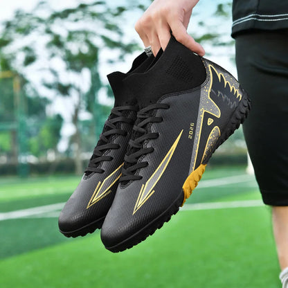 New Men Soccer Shoes High-quality Indoor Football Boots Sports Shoes Futsal High Ankle Non-Slip Outdoor Ultralight Non-Slip
