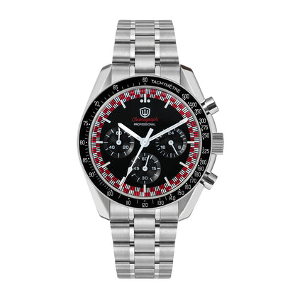Watchdives New Wd1863 Quartz Men Watch VK63 Chronograph Bubble Sapphire Waterproof 39Mm Steel Top Brand Luxury Business Watch