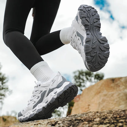Men Women Hiking Shoes Non-slip Trekking Outdoor Sneakers Sports Shoes Camping Training Jogging Breathable Climbing Trail Shoes