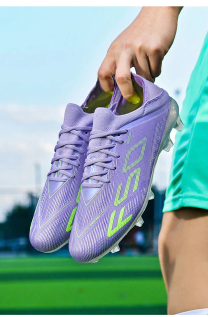 New Men Football Boots Non-Slip Match Grass Cleats High-top High-quality Soccer Shoes Futsal Sneakers Indoor Hot-selling Outdoor
