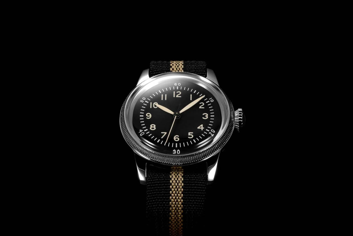 RDUNAE RA05 Vintage Military Watch 2035 Movement Quartz K1 Mineral Glass Crystal Stainless Steel Luminous Waterproof Men Watches