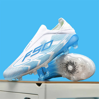 Nové pánské fotbalové boty na trávu pro dospělé, protiskluzové kopačky, ultralehké sportovní sálové boty, FG turf futsal, pohodlné