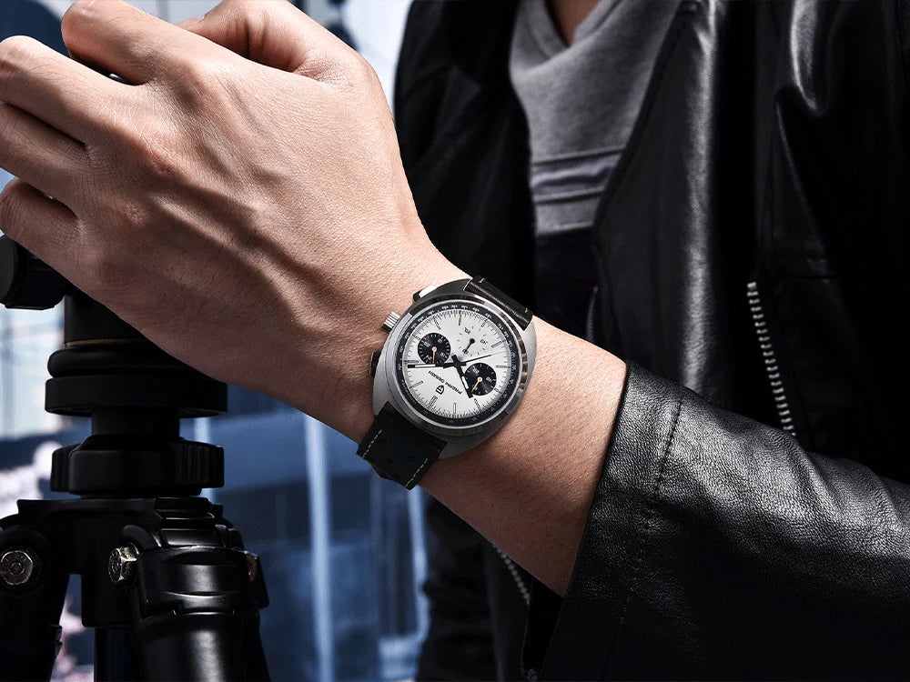 Pagani design2026fashion men's quartz watch top brand luxury sapphire VK63 men's chronograph all-steel diving relógios masculino