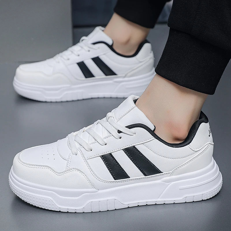 Plus Big Size 50 51 52 Mens Leather Sneakers Casual Sports Shoes Flat Skateboard Shoes Hot Sale For Dropshipping