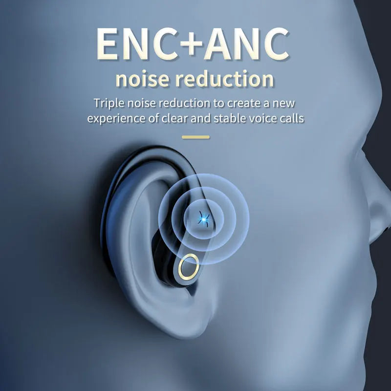Newest ANC Wireless Bluetooth 5.3 TWS Earbuds – Noise Cancelling Earphones with Dual Mic ENC, Deep Bass, IP57 Waterproof, 40H Playtime