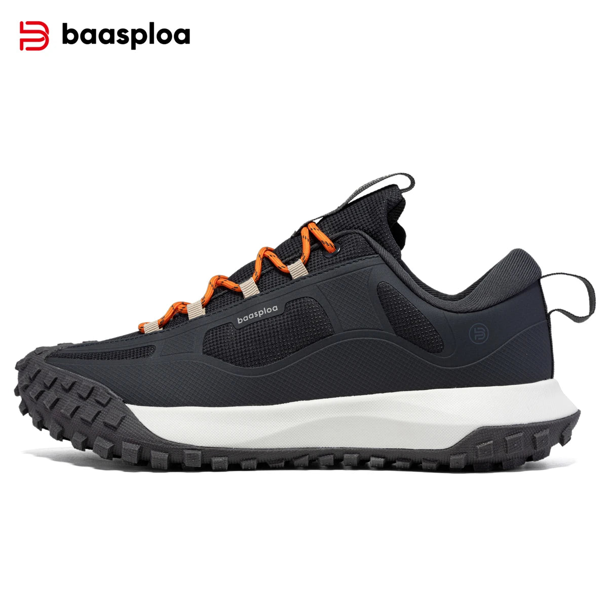 Baasploa Men Hiking Sneakers Outdoor Fashion Lightweight Breathable Shoes Male Casual Anti-Skid Wear-Resistant Climbing Shoes