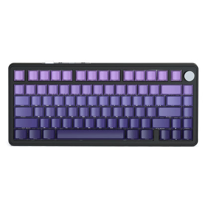 ATTACK SHARK X85 Tri-Mode Gasket Mechanical Keyboard 75% Wireless Hot Swappable RGB Gaming Keyboard with CNC Knob, 5-Layer Sound Dampening & NKRO