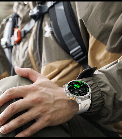 2026 T-Rex 3 Style Smartwatch for Men  1100mAh Battery, GPS, 10ATM Waterproof, Bluetooth Calling & Sports Tracker