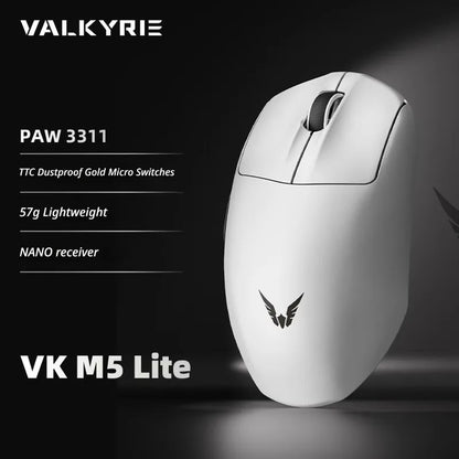 VALKYRIE VK M5 PRO Wireless Gaming Mouse with Dual 8K Polling, Intelligent Display, Lightweight Ergonomic Low Latency Mouse
