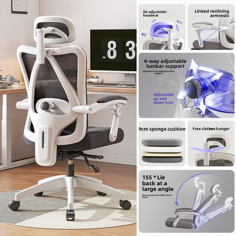 UVR Ergonomic Office Chair Adjustable Height Swivel Executive Chair with Armrest, Comfortable Gaming Desk Chair for Home Office & Work