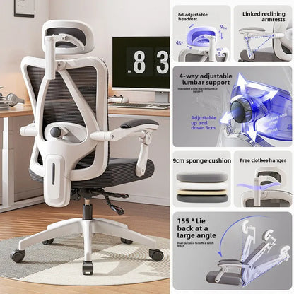 UVR Ergonomic Office Chair Adjustable Height Swivel Executive Chair with Armrest, Comfortable Gaming Desk Chair for Home Office & Work