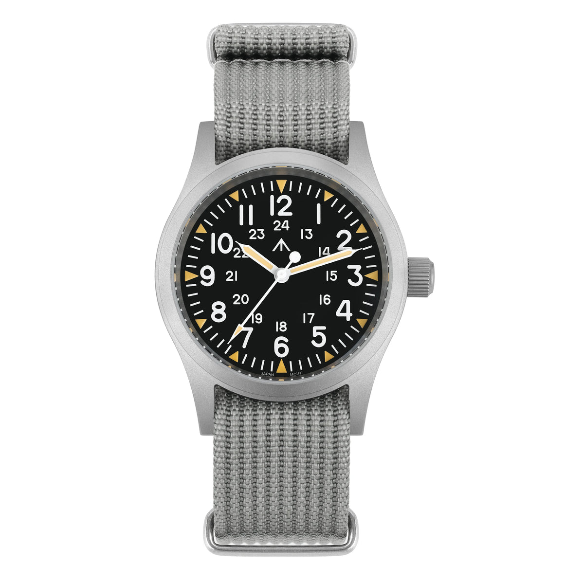 Militado ML05 38mm Military Watch Miyota 2035 Movement Domed Sapphire Crystal C3 Green Luminous 10Bar Waterproof Vintage Watches