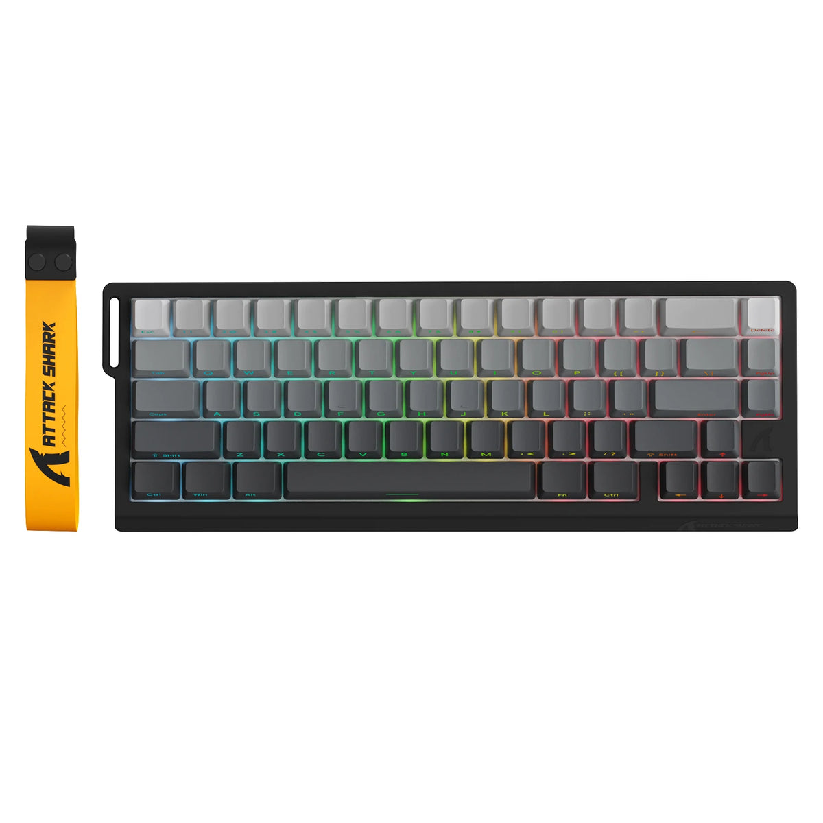 ATTACK SHARK X68PRO HE Wireless Rapid Trigger Gaming Keyboard, 60% Hall Effect Magnetic Keyboard, Tri-Mode Mechanical Gaming Keyboard with 8K Polling Rate & Adjustable Actuation