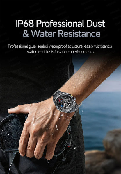 Smart Watch Men High-end Health Blood pressureblood oxygen lipids Uric acid Sapphire Smart watches Ai GPT Custom dial ECG 2026