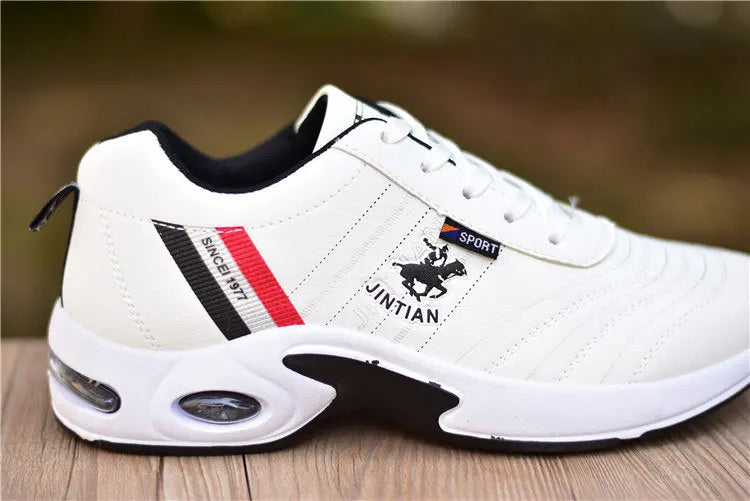 Men's leather sneakers Casual versatile shoes Outdoor non slip running footwear Fashion men's board shoes Zapatos Homme