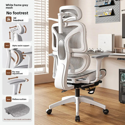 UVR Ergonomic Gaming Chair Office Chair with Reclining Function, Adjustable Computer Chair with Armrests, Comfortable Executive Chair for Home & Work