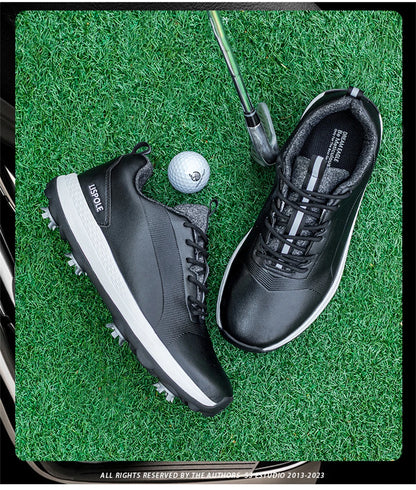 Hot Sale Lersure Golf Shoes Men Waterproof Golf Spikes Sneakers Professional Non-Slip Golf Footwear Trainers Luxury Sports Shoes
