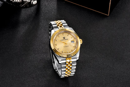 2026 New PAGANI DESIGN Watches Luxury Gold And Silver Mechanical Watches For Men Stainless Steel Sapphire Mirror Automatic Watch