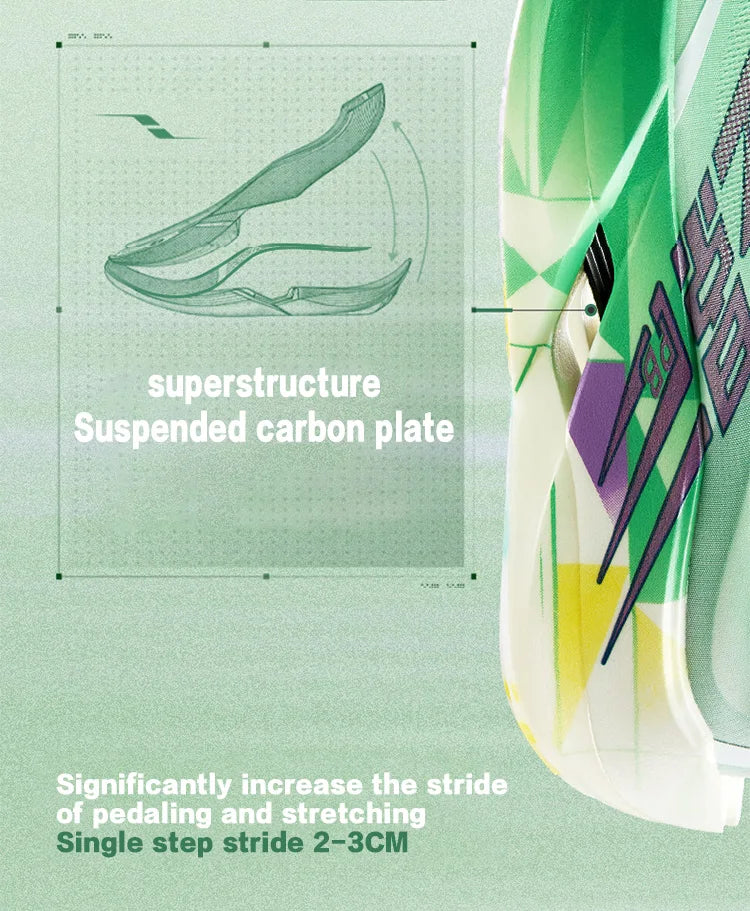 QIAODAN Feiying PB6.0 Carbon Plate Running Shoes Men Professional Marathon Racing Sneakers Lightweight Sports Shoes QDB023263299