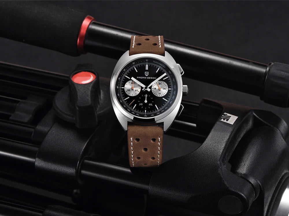 Pagani design2026fashion men's quartz watch top brand luxury sapphire VK63 men's chronograph all-steel diving relógios masculino